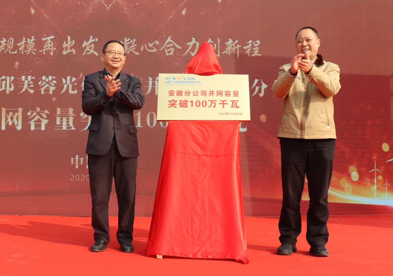 花园镇中广核农光互补光伏项目成功带电_霍邱县人民
