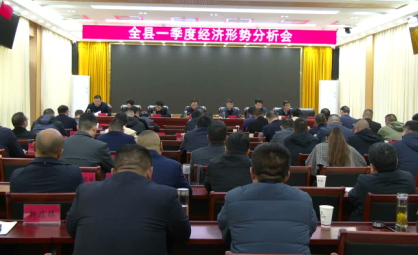 我县召开一季度经济形势分析会