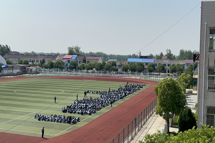 河口中学开展56112防灾减灾应急疏散演练活动