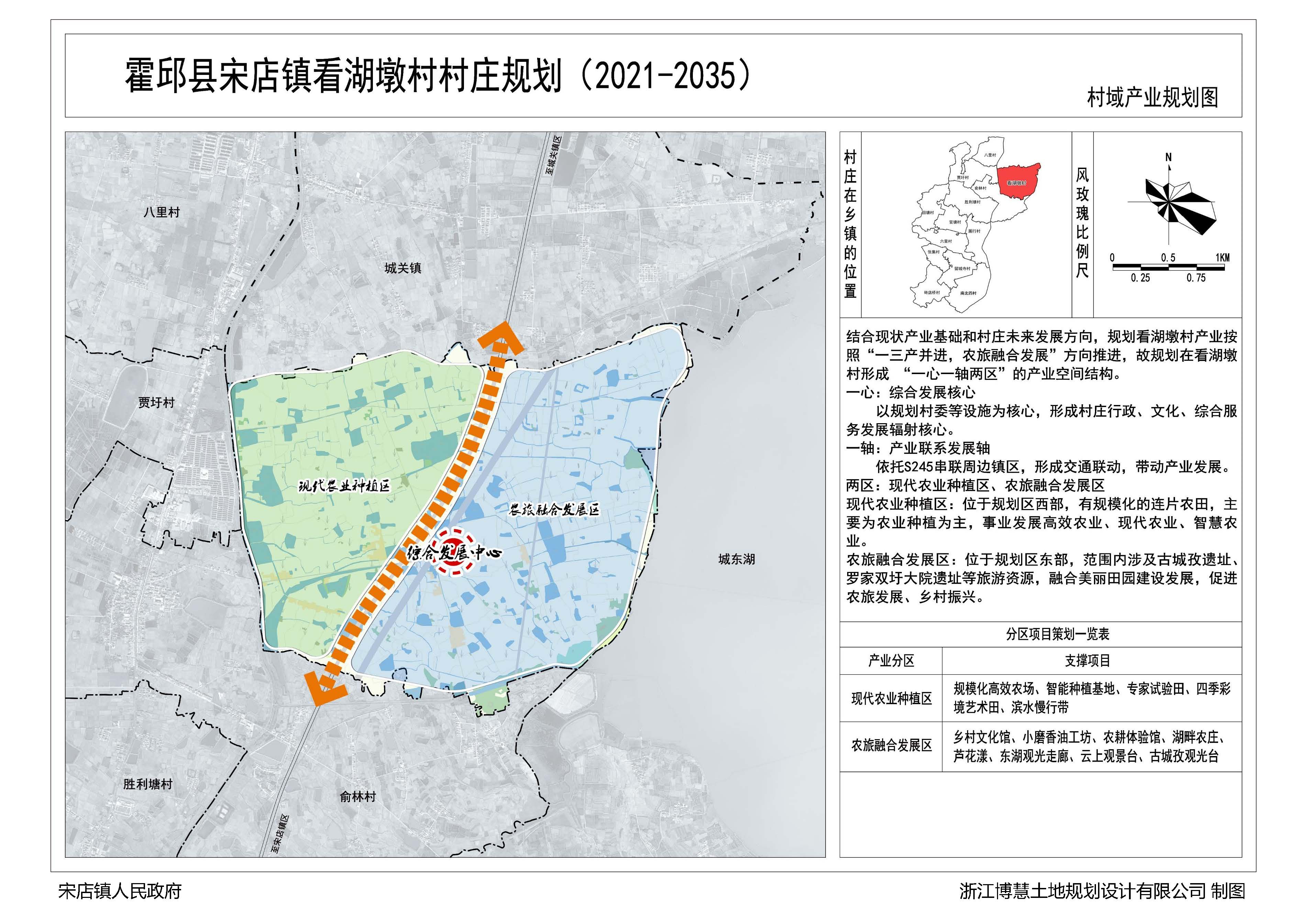 霍邱县宋店镇看湖墩村村庄规划20212035年批后公告