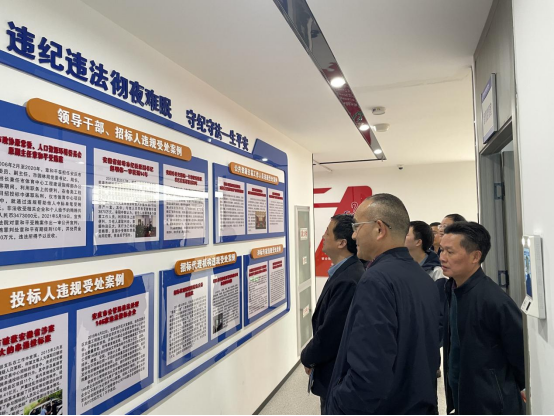 潜山市公共资源交易工作考察组来霍邱县考察交流